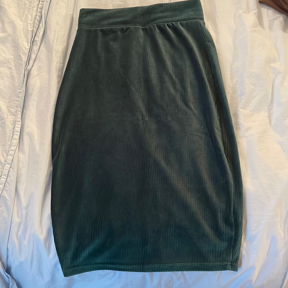 Revamped long fitted skirt.